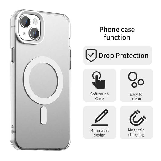 MagSafe tok Apple iPhone 14-hez, Techsuit, CandyCase, Fehér