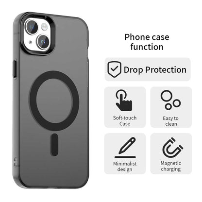 MagSafe tok Apple iPhone 14-hez, Techsuit, CandyCase, Fekete