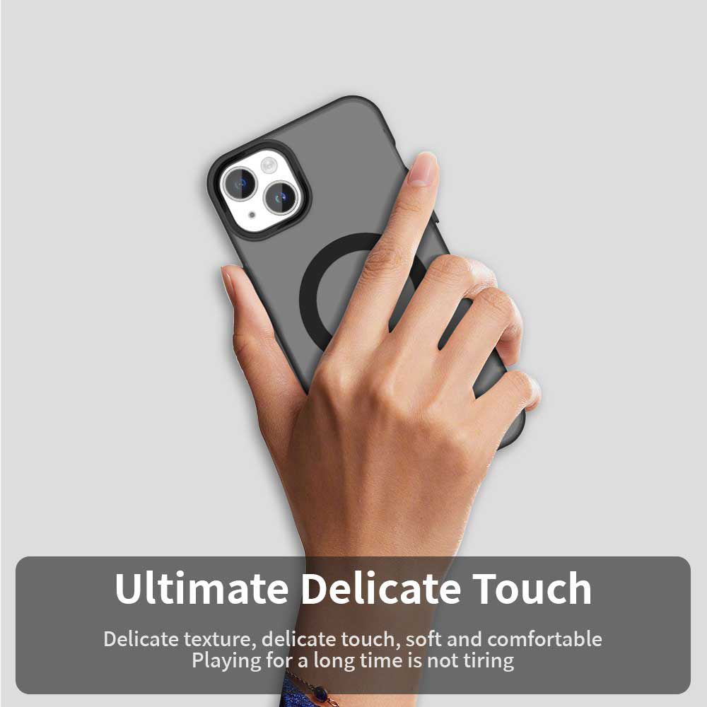 MagSafe tok Apple iPhone 14-hez, Techsuit, CandyCase, Fekete