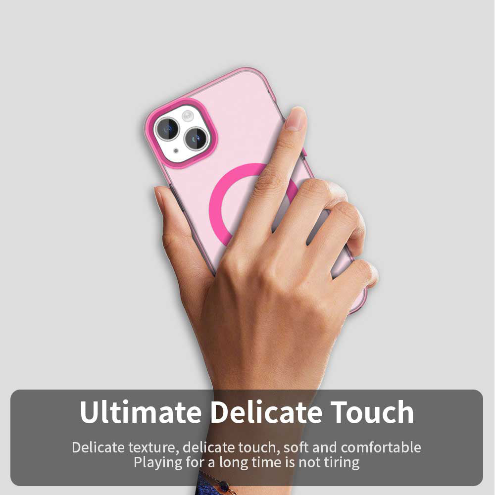 MagSafe tok Apple iPhone 14-hez, Techsuit, CandyCase, Rózsaszín