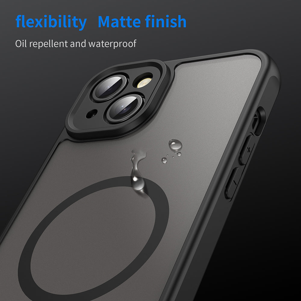 MagSafe tok Apple iPhone 14-hez, Techsuit, HaloFrost II, Fekete