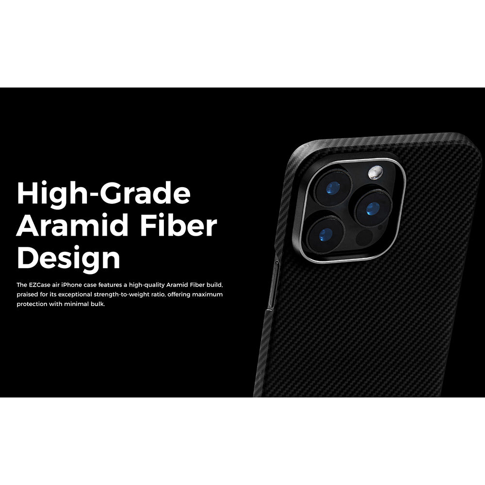 MagSafe tok Apple iPhone 15-höz, Edizard, Air, Fekete