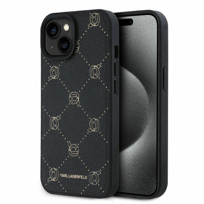 MagSafe tok Apple iPhone 15-höz, Karl Lagerfeld, Karl's Head, Fekete