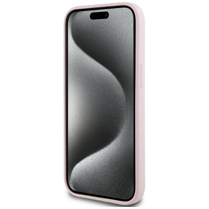 MagSafe Case for Apple iPhone 15, Karl Lagerfeld, Karl & Choupette Silicone, Pink