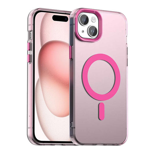 MagSafe tok Apple iPhone 15 Plus készülékhez, Techsuit, CandyCase, rózsaszín