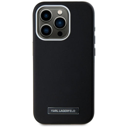 MagSafe tok Apple iPhone 15 Pro-hoz, Karl Lagerfeld, FW Metal Plate, Fekete