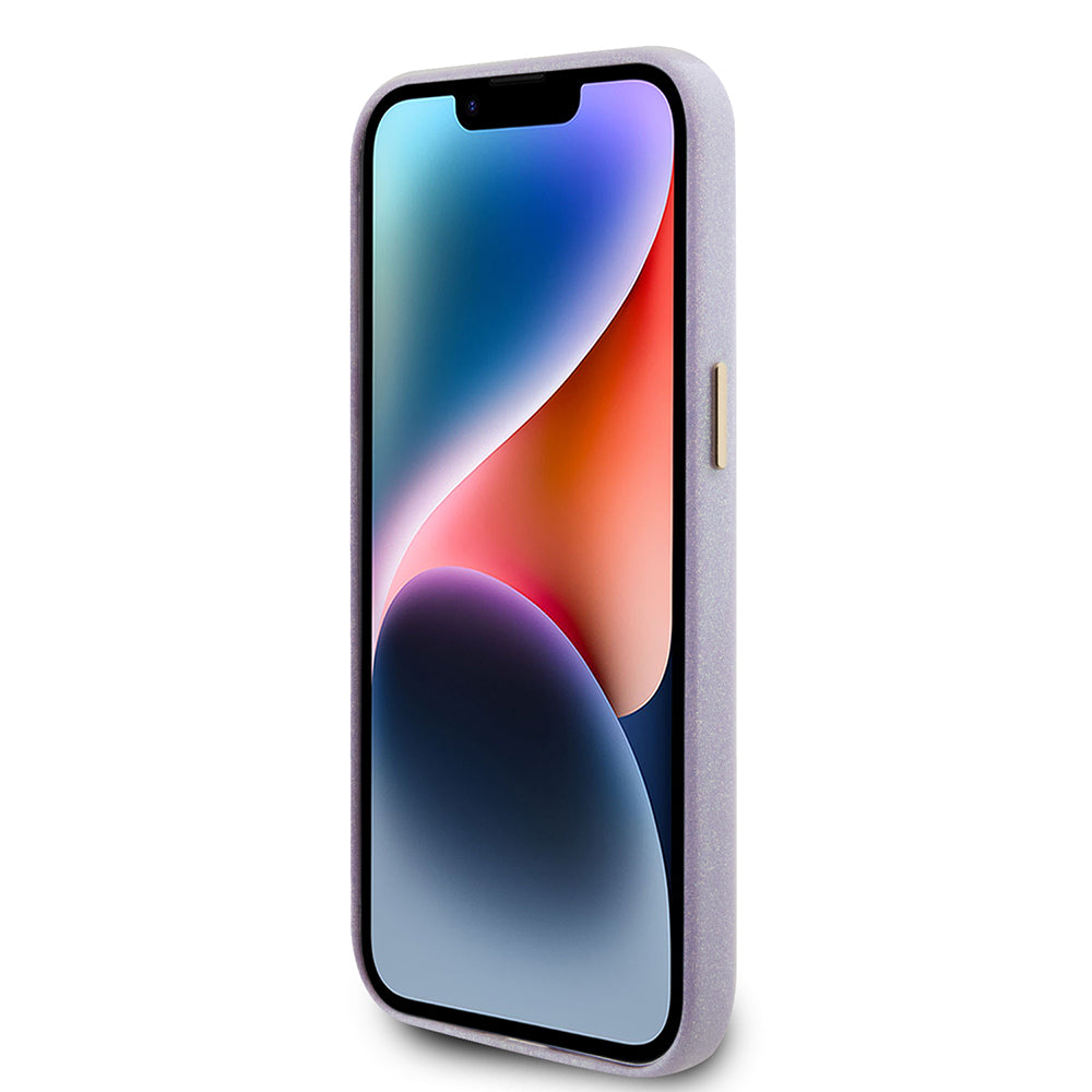 MagSafe tok Apple iPhone 15 Pro Max-hoz, Guess, Glitter Full Wrapped, Lila GUHCP15XPGMCSL