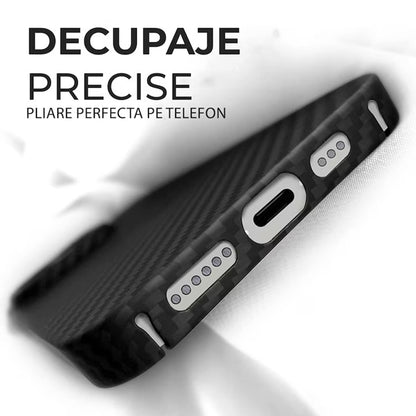 MagSafe tok Apple iPhone 15 Pro Max-hoz, Techsuit, aramid szálas, fekete
