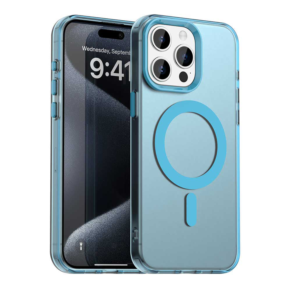 MagSafe tok Apple iPhone 15 Pro Max-hoz, Techsuit, CandyCase, Kék