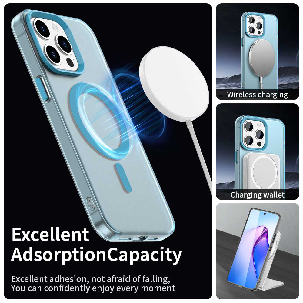MagSafe tok Apple iPhone 15 Pro Max-hoz, Techsuit, CandyCase, Kék