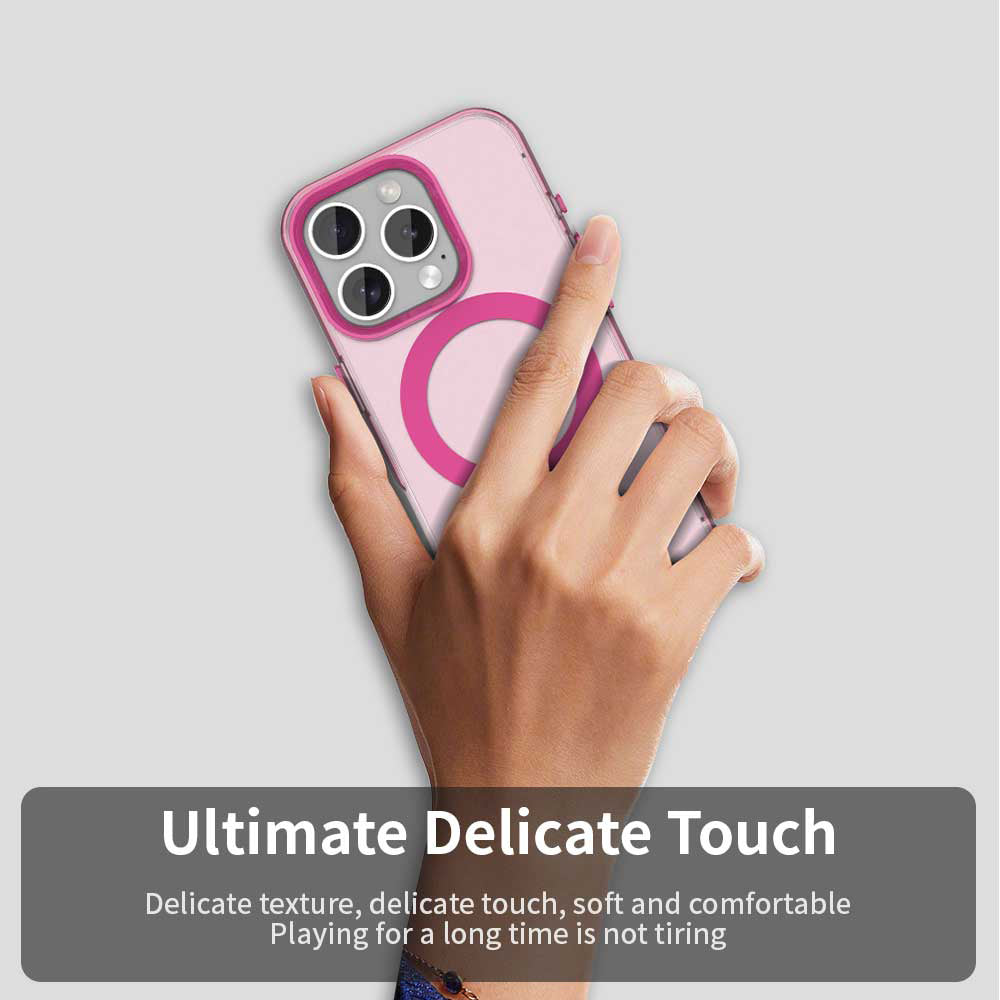 MagSafe tok Apple iPhone 15 Pro Max-hoz, Techsuit, CandyCase, Rózsaszín