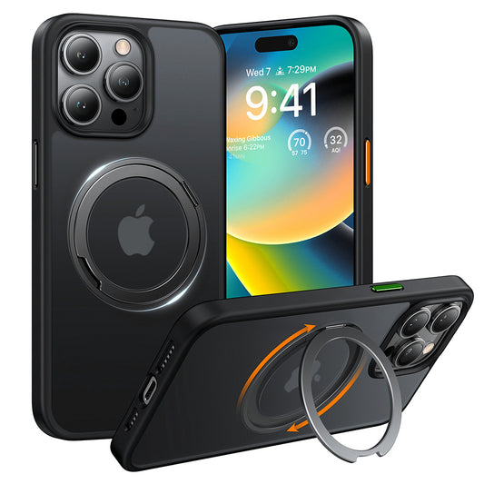 MagSafe tok Apple iPhone 15 Pro Max-hoz, Torras, Ostand Pro, Fekete