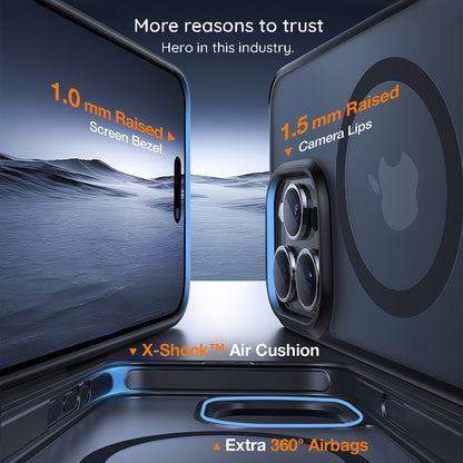 MagSafe tok Apple iPhone 15 Pro Max-hoz, Torras, Pstand, Átlátszó