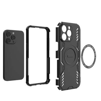 MagSafe tok Apple iPhone 15 Pro-hoz, Techsuit, ArmorMag, Fekete