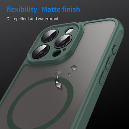 MagSafe tok Apple iPhone 15 Pro-hoz, Techsuit, HaloFrost II, Zöld