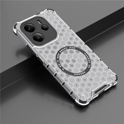 MagSafe tok Apple iPhone 15 Pro-hoz, Techsuit, HoneyComb Shield, Fehér