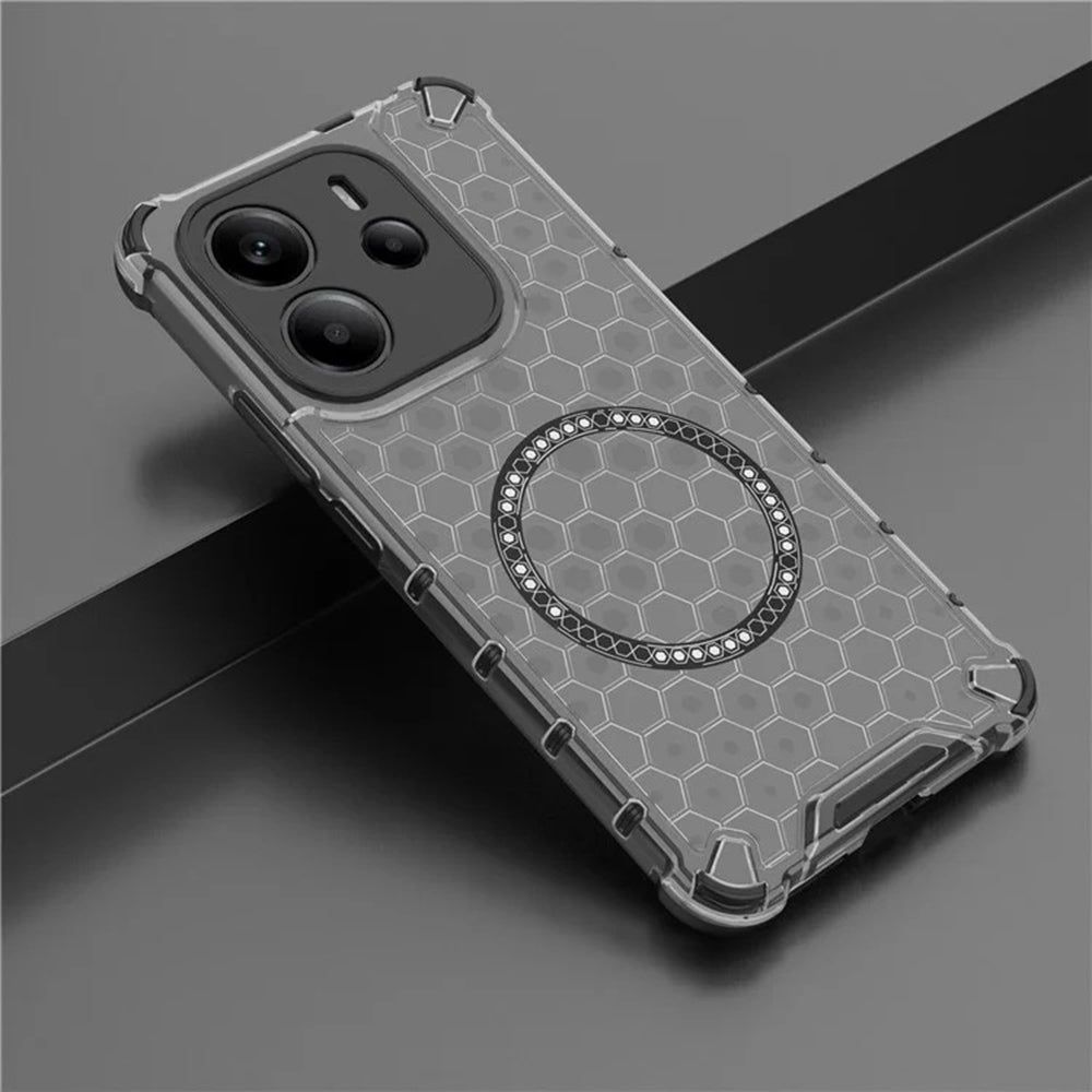 MagSafe tok Apple iPhone 15 Pro-hoz, Techsuit, HoneyComb Shield, Fekete