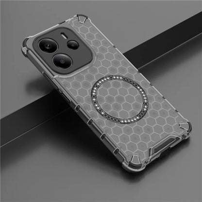 MagSafe tok Apple iPhone 15 Pro-hoz, Techsuit, HoneyComb Shield, Fekete