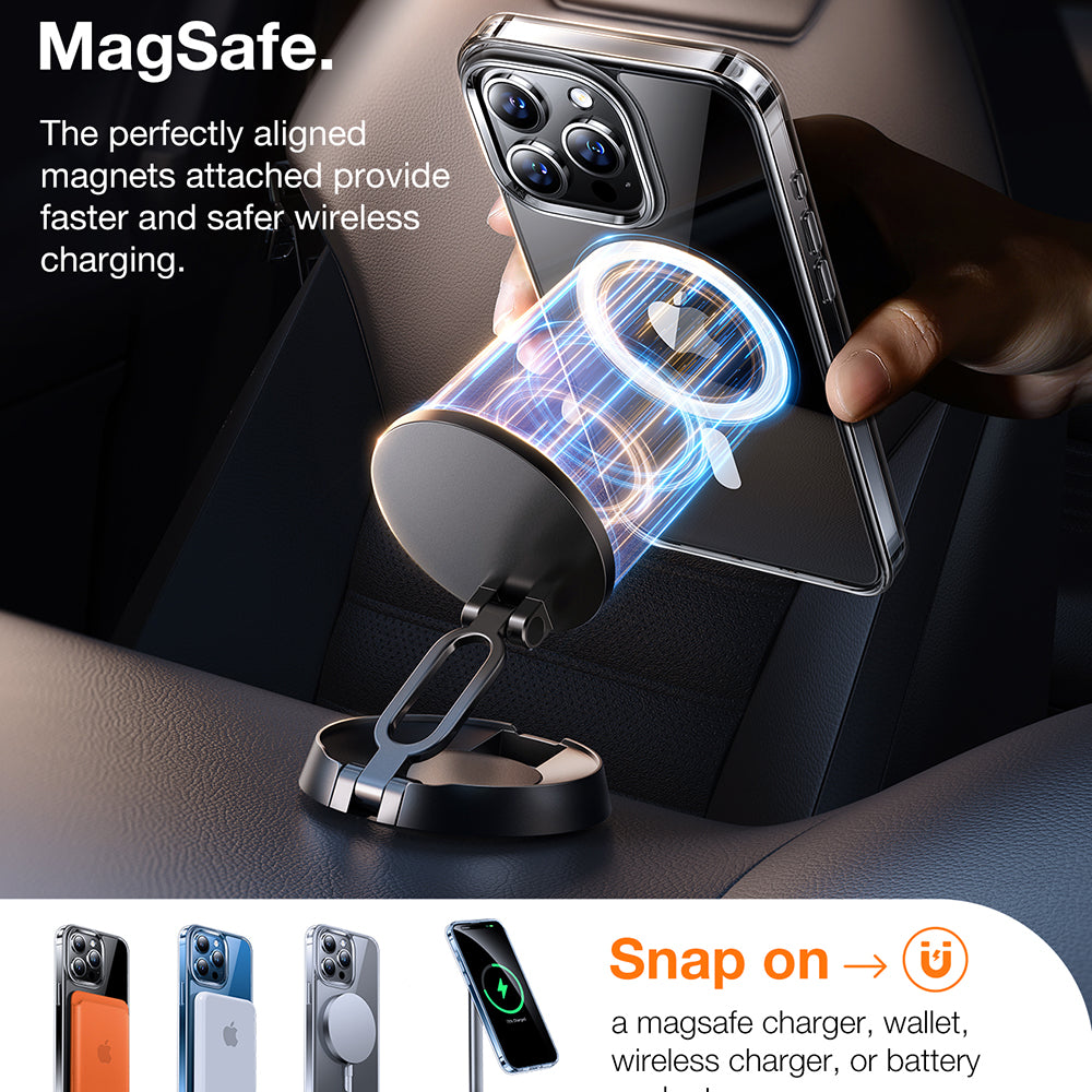 MagSafe tok Apple iPhone 15 Pro-hoz, Torras, Diamond, Átlátszó