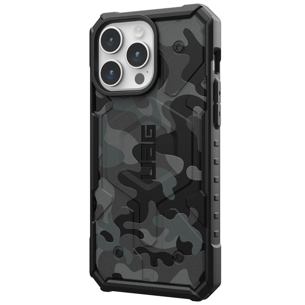 MagSafe tok Apple iPhone 15 Pro-hoz, Urban Armor Gear, Pathfinder SE Midnight Camo, Álcázás