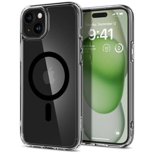 MagSafe tok Apple iPhone 15-höz, Spigen, Ultra Hybrid, Fekete
