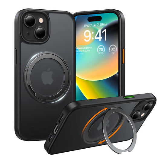 MagSafe tok Apple iPhone 15-höz, Torras, Ostand Pro, Fekete