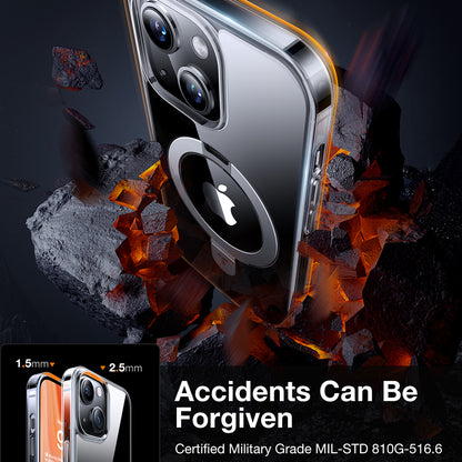 MagSafe tok Apple iPhone 15-höz, Torras, Ostand, Átlátszó