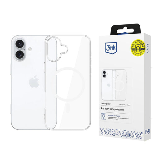 MagSafe tok Apple iPhone 16-hoz, 3MK, Clear MagCase, Átlátszó