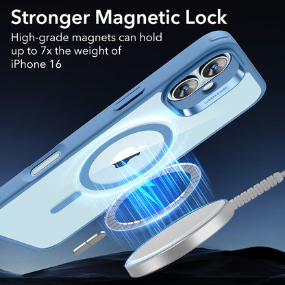 MagSafe tok Apple iPhone 16-hoz, ESR, Classic Hybrid, Átlátszó Kék