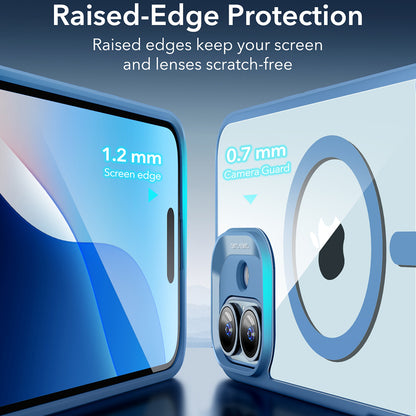 MagSafe tok Apple iPhone 16-hoz, ESR, Classic Hybrid, Átlátszó Kék