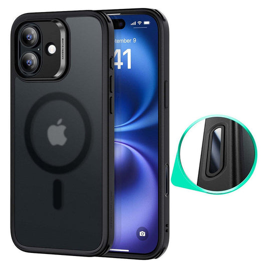 MagSafe tok Apple iPhone 16-hoz, ESR, Classic Hybrid Slide, Fekete Szatén