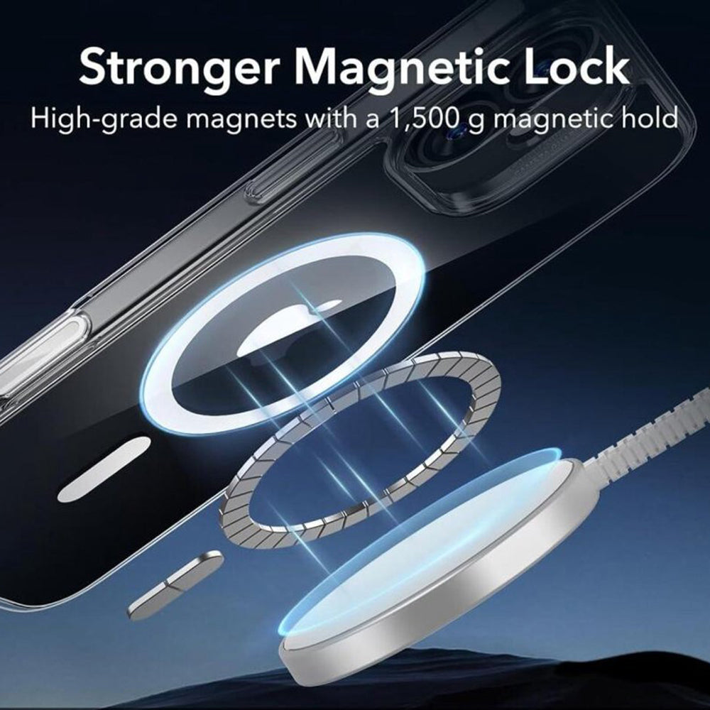 MagSafe Case for Apple iPhone 16, ESR, Classic Hybrid Slide, Transparent