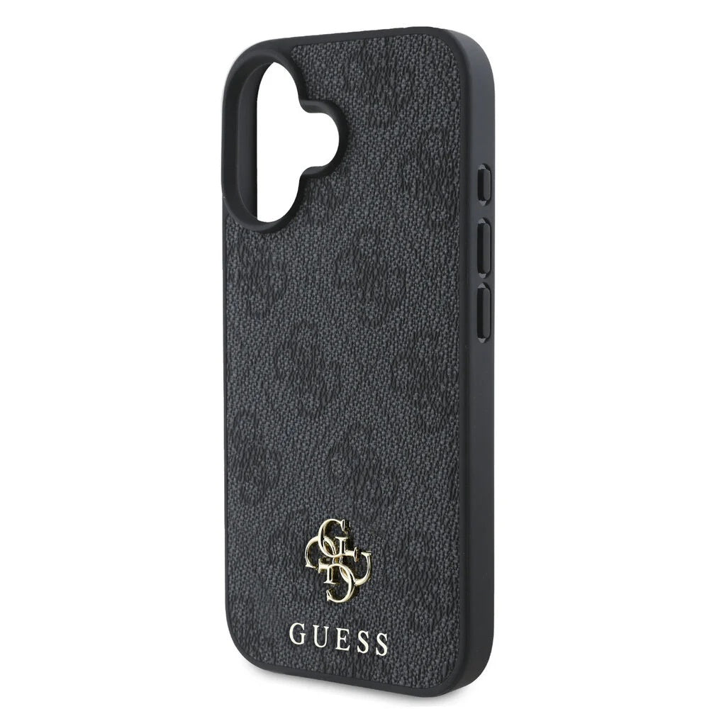 MagSafe Case for Apple iPhone 16, Guess, 4G Classic, Black