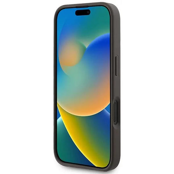 MagSafe tok Apple iPhone 16-hoz, Guess, 4G Ring Classic Logo, Barna