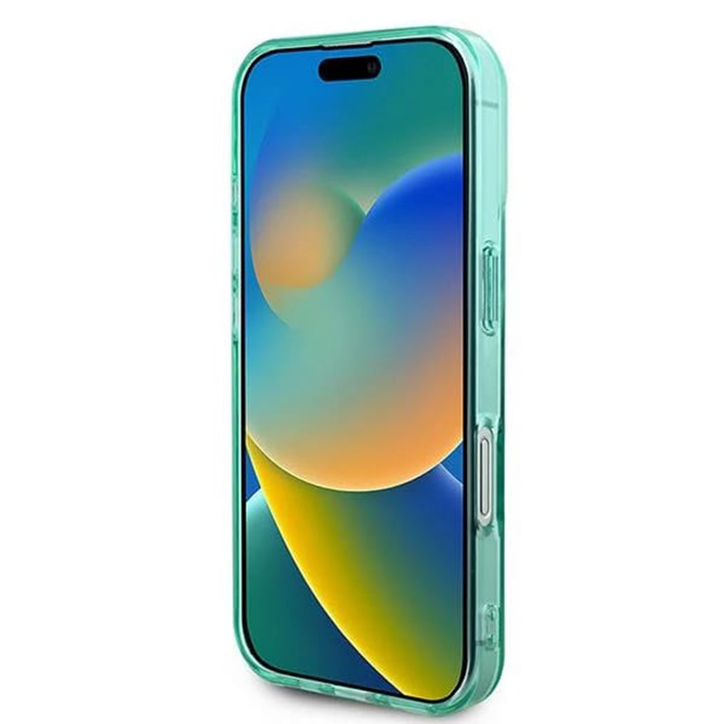 MagSafe Case for Apple iPhone 16, Guess, IML Rhinestone, Green