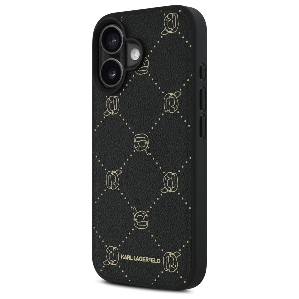 MagSafe tok Apple iPhone 16-hoz, Karl Lagerfeld, Karl's Head, Fekete