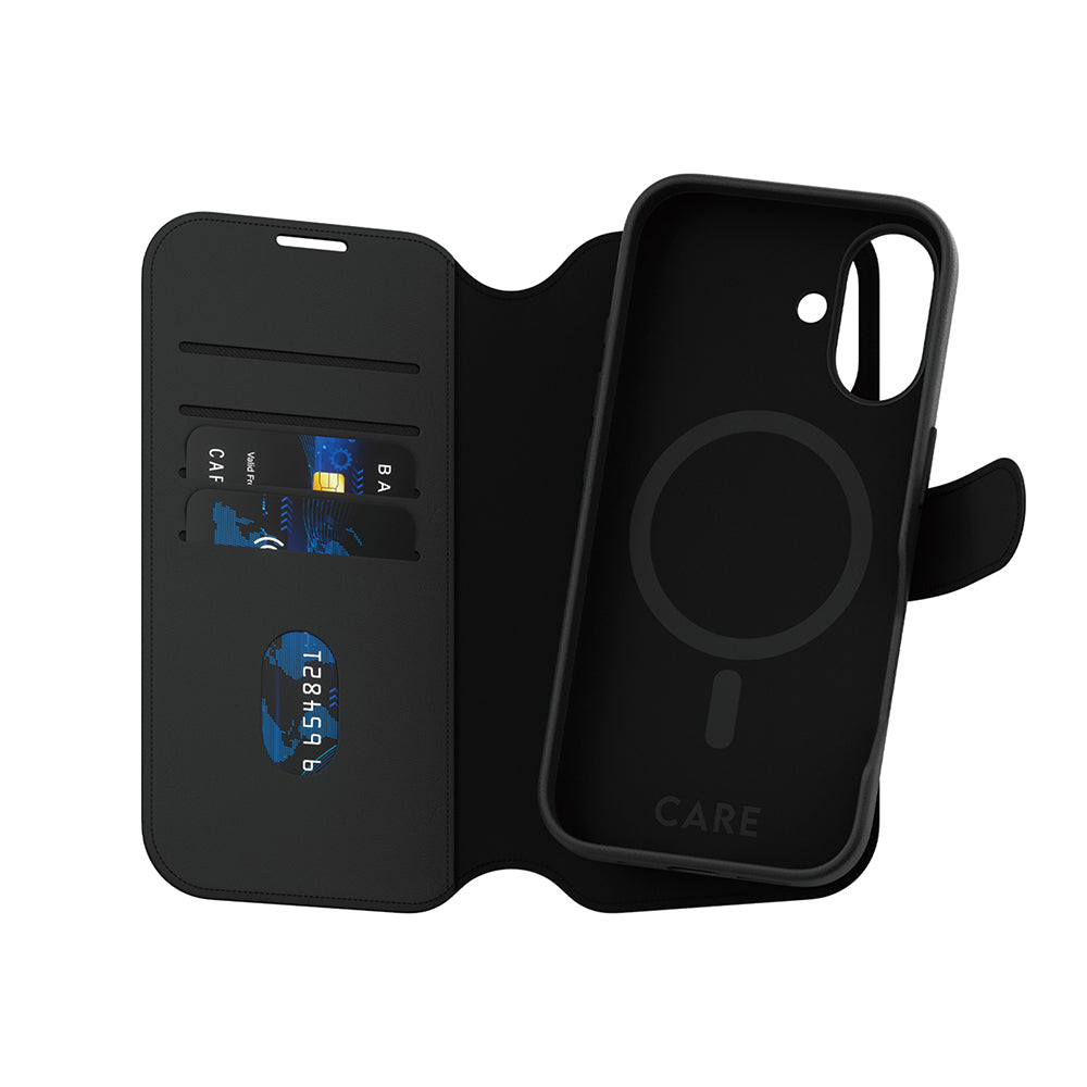 MagSafe tok Apple iPhone 16-hoz, PanzerGlass, Care Feature Tango Two-in-One, Fekete