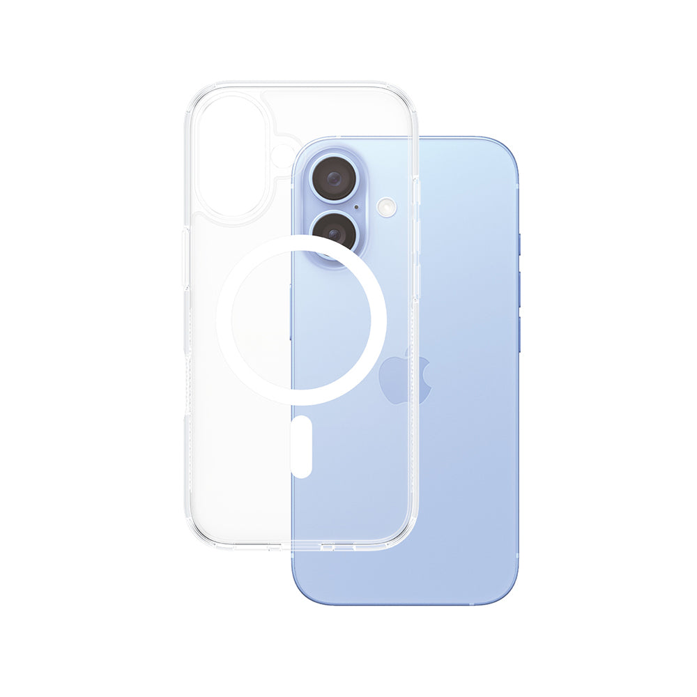 MagSafe tok Apple iPhone 16-hoz, PanzerGlass, HardCase, Fehér Átlátszó