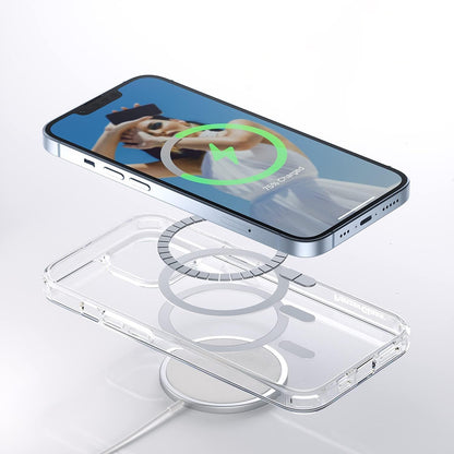 MagSafe tok Apple iPhone 16-hoz, PanzerGlass, HardCase, Fehér Átlátszó
