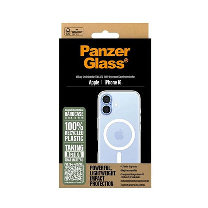 MagSafe tok Apple iPhone 16-hoz, PanzerGlass, HardCase, Fehér Átlátszó