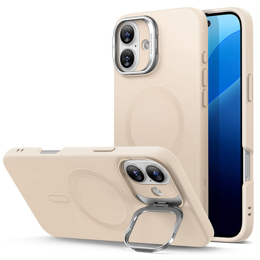 MagSafe tok Apple iPhone 16 Plus-hoz, ESR, Cloud Soft Kickstand, Krém