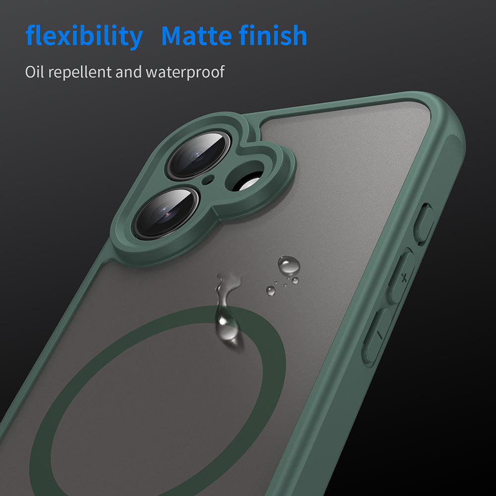 MagSafe tok Apple iPhone 16 Plus-hoz, Techsuit, HaloFrost II, Zöld