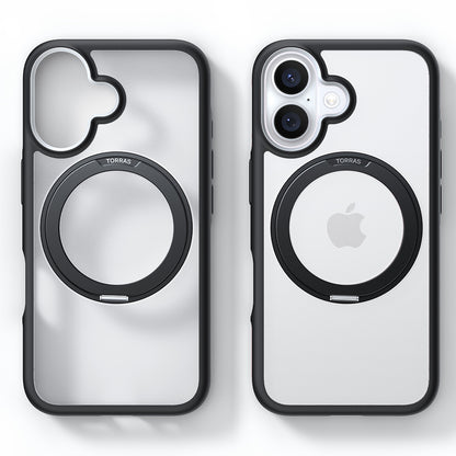 MagSafe Case for Apple iPhone 16 Plus, Torras, Ostand R Fusion, Black