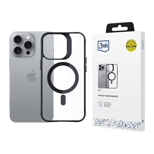 MagSafe tok Apple iPhone 16 Pro-hoz, 3MK, Satin Armor, Átlátszó