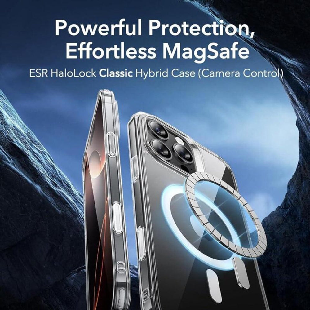MagSafe tok Apple iPhone 16 Pro-hoz, ESR, Classic Hybrid Slide, Átlátszó