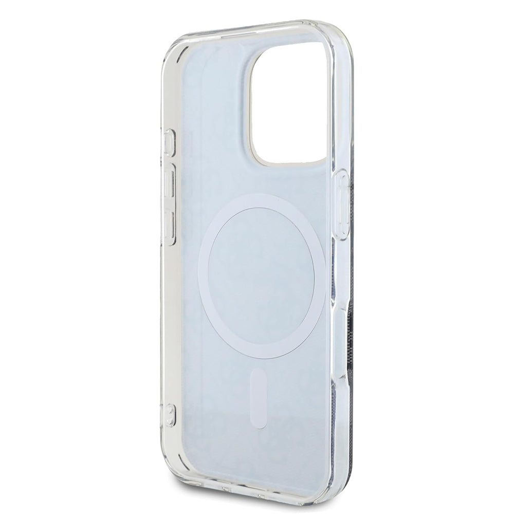 MagSafe Case for Apple iPhone 16 Pro, Guess, IML 4G, Black
