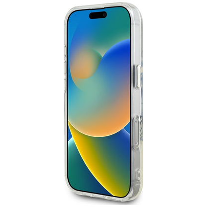 MagSafe tok Apple iPhone 16 Pro-hoz, Guess, IML Metal Colored Circle, Fekete