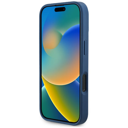 MagSafe tok Apple iPhone 16 Pro Max-hoz, Guess, Grained Flowers, Kék