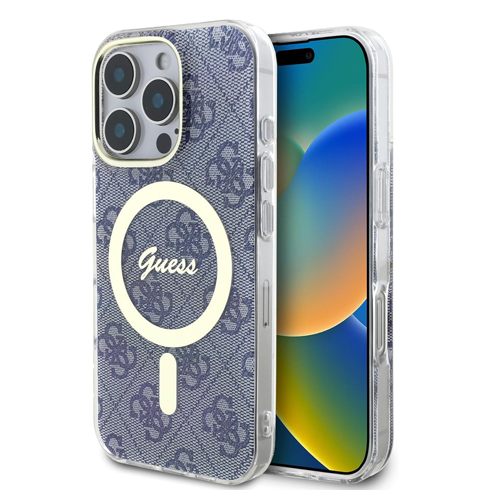 MagSafe tok Apple iPhone 16 Pro Max-hoz, Guess, IML 4G, Kék
