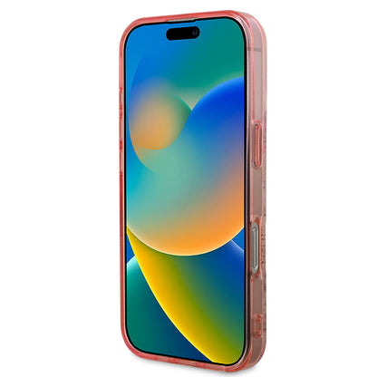 MagSafe tok Apple iPhone 16 Pro Max-hoz, Guess, IML Flower & Tonal Circle, Rózsaszín